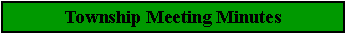 Text Box: Township Meeting Minutes